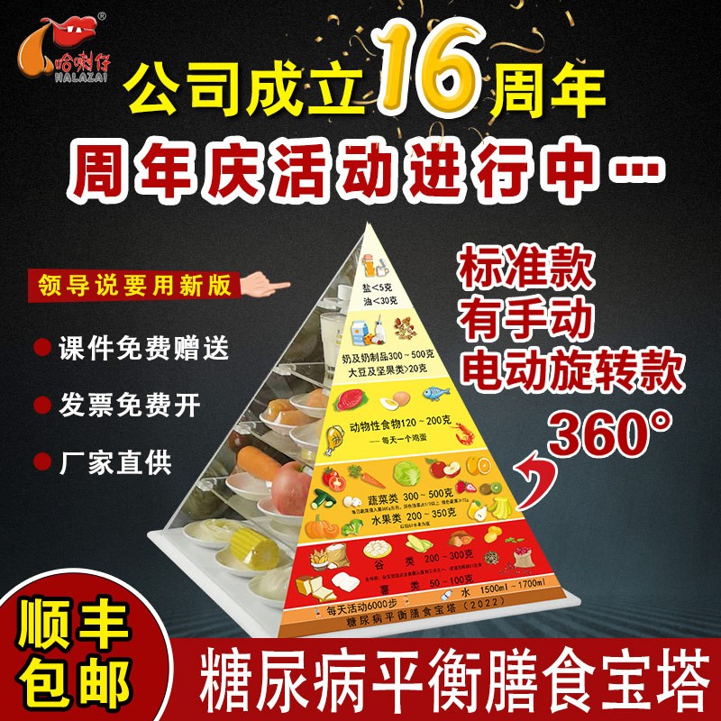 糖尿病患者膳食宝塔模型