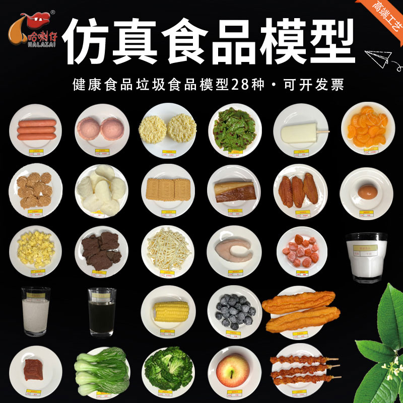 垃圾食品 健康食品模型